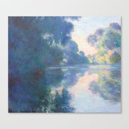 Claude Monet , Morning on the Seine near Giverny Canvas Print