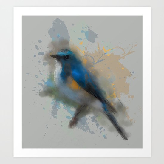 Himalayan bluetail Art Print