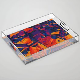 Scattered Abstract  Acrylic Tray
