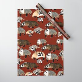 Western American Badger Wrapping Paper
