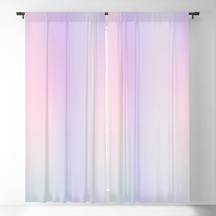 Pastel Gradient rainbow Blackout Curtain