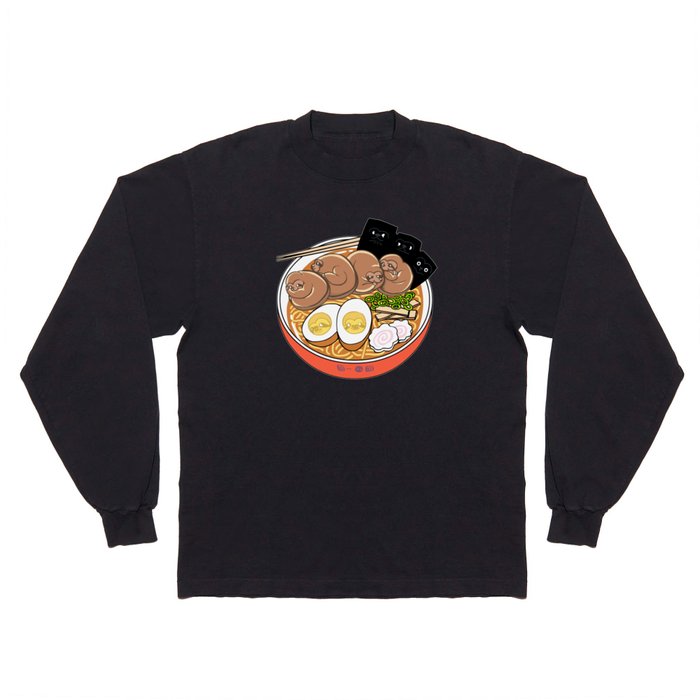 Ramen Sloths Long Sleeve T Shirt