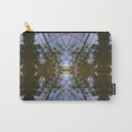 Kaleidoscope - Pond Reflections Carry-All Pouch | Plants, Color, Digital, Digital Manipulation, Palm, Kaleidoscope, Sky, Palmtree, Water, Hdr 