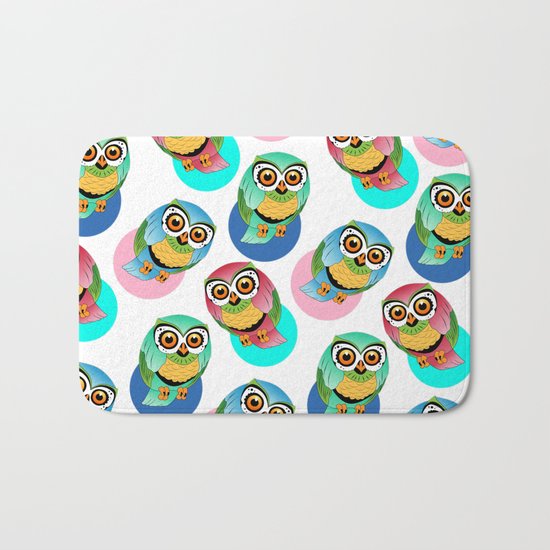 cute birds 2 Bath Mat