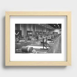 Weightlifting Worlds Training Hall Recessed Framed Print