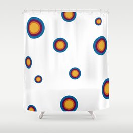 A Thought is a Thought - Thoughts on white background large format Shower Curtain
