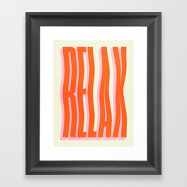 Relax: Wavy Edition Framed Art Print