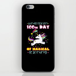 Days Of School 100th Day 100 Magical Kindergarten iPhone Skin