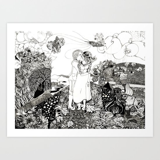 The Wedding Art Print