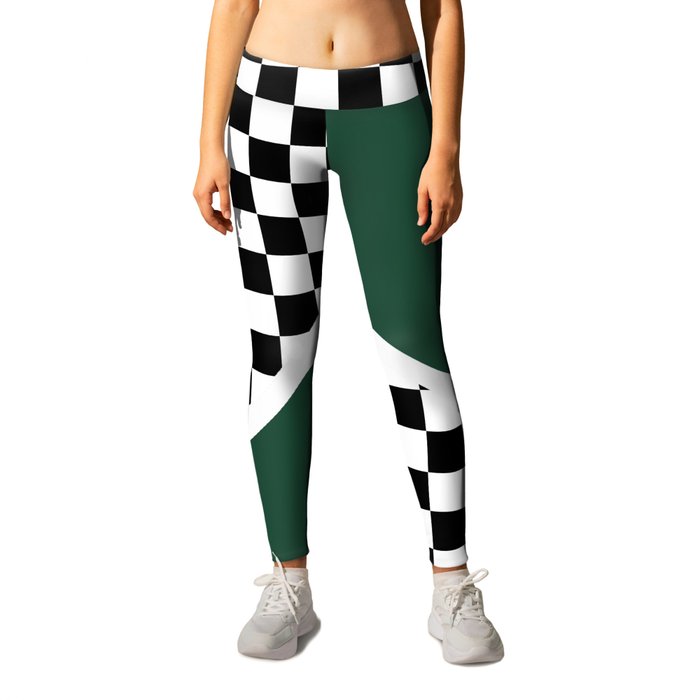 Chess abstract - vintage decoration Leggings