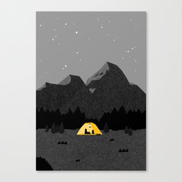 camping night Canvas Print