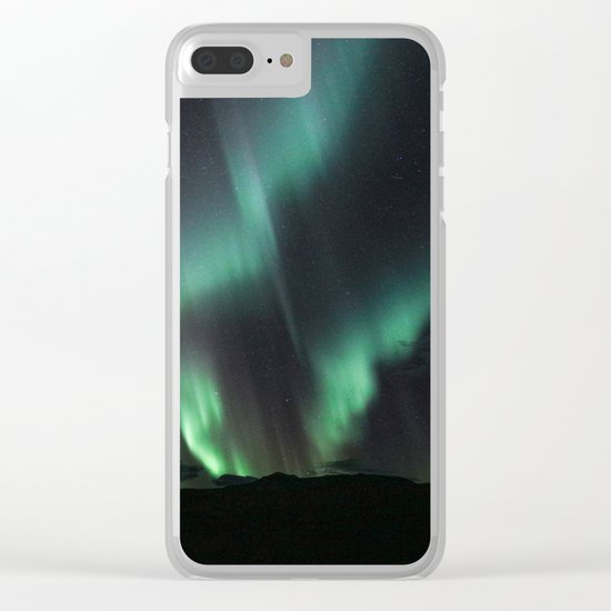 Aurora Borealis Clear iPhone Case