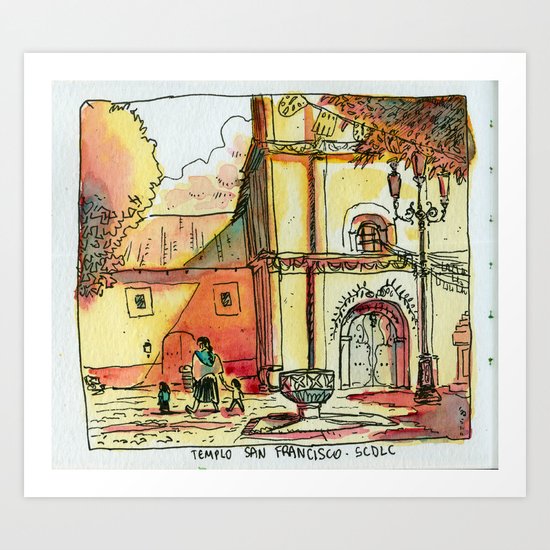 Templo San Francisco Art Print