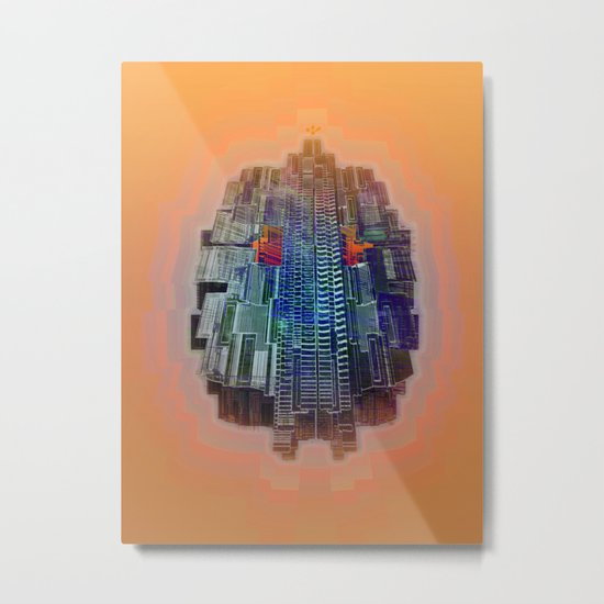 Buble Lab Robotics Space Metal Print