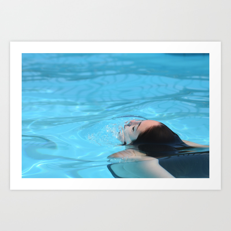 Piscine Fille Art Print By Jarjarjake Society6