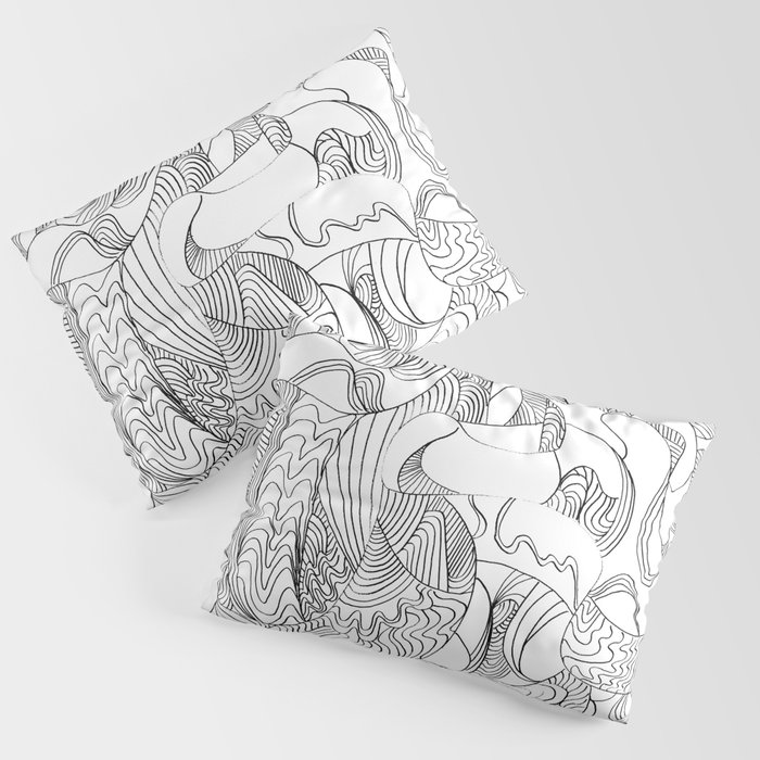Lines In Mind Pillow Sham