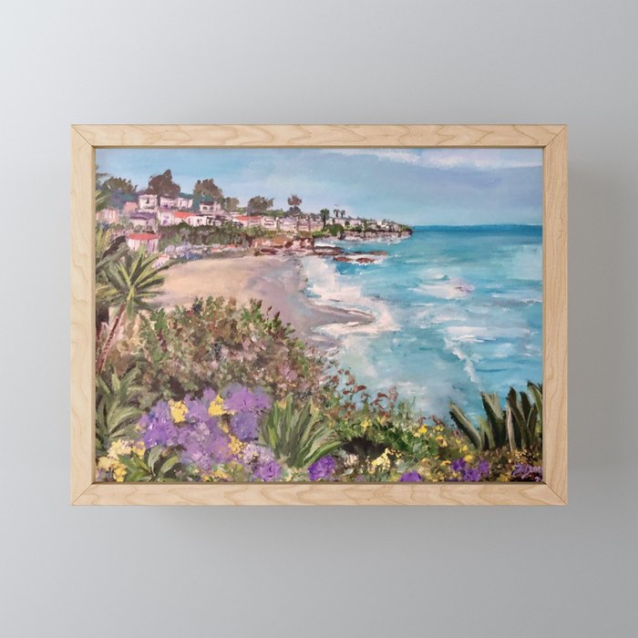 Laguna Beach Framed Mini Art Print