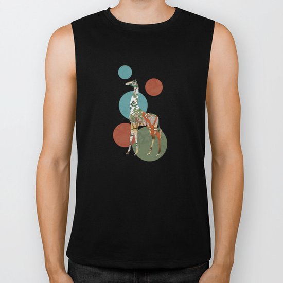 Giraffe Polka Biker Tank