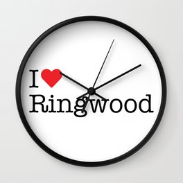 I Heart Ringwood, OK Wall Clock