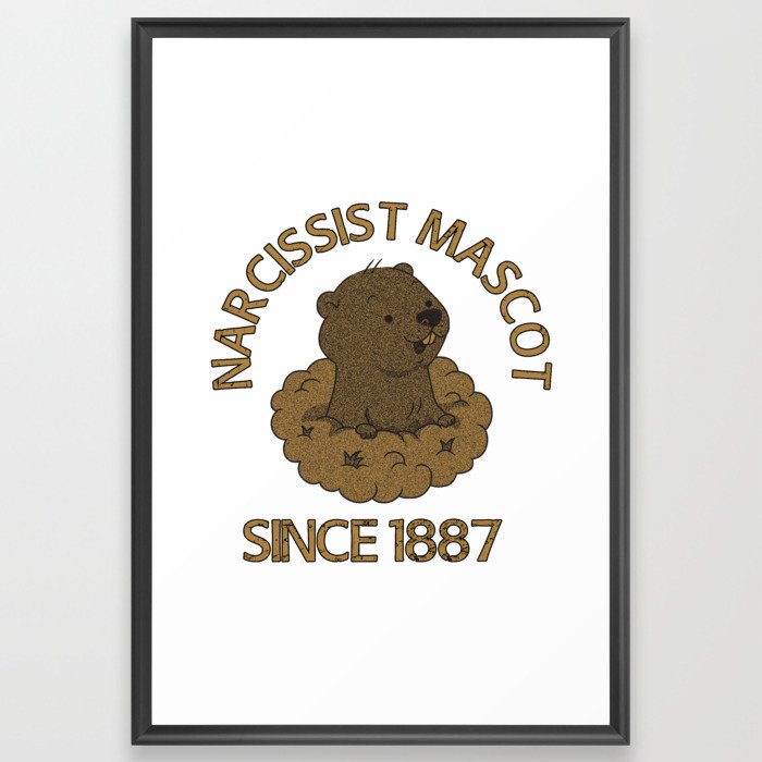 Narcissist Mascot since 1887 Framed Art Print