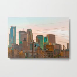 Minneapolis Skyline Metal Print