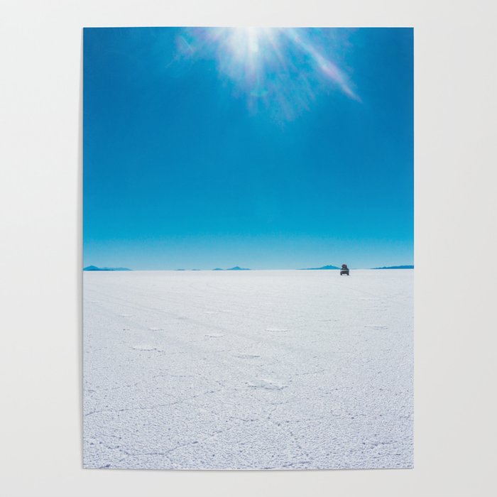 In the Distance, Salar de Uyuni, Bolivia Salt Flats Poster