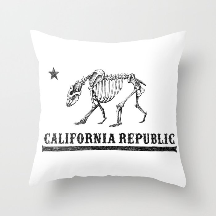California Republic Throw Pillow