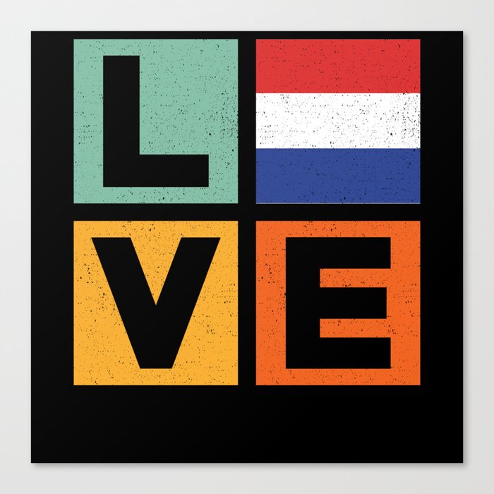 Netherlands Love Canvas Print
