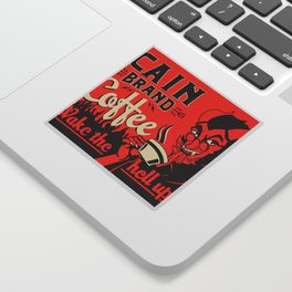 Cain Brand coffee Sticker