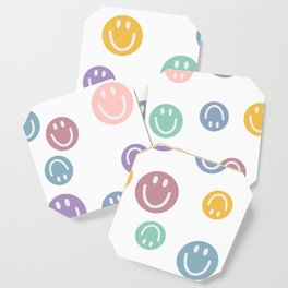 Cute Smiley Face Pattern Coaster