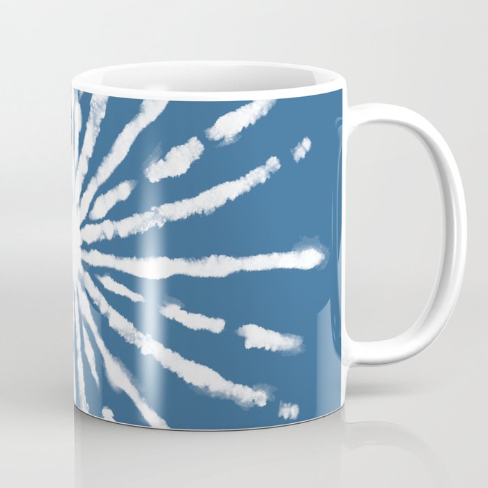 Blue Ordinary Thing Shibori Art Coffee Mug