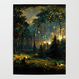 Walking through the fairy forest Poster