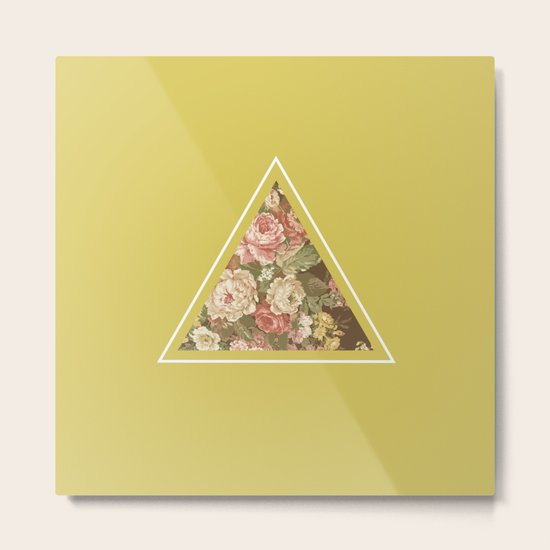 Floribus Trianguli Metal Print