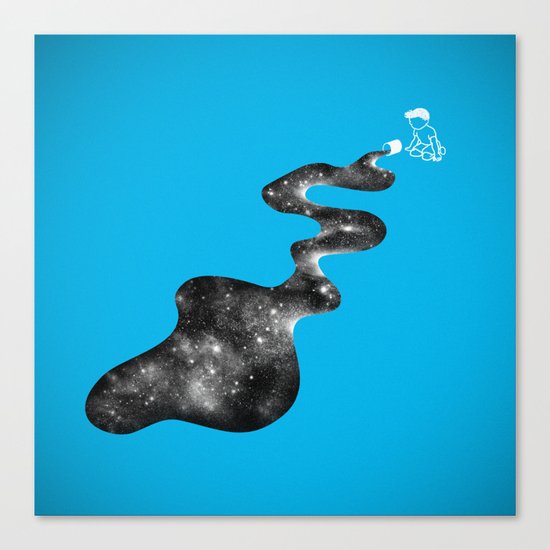 Don't Cry Over Spilled Milky Way Canvas Print