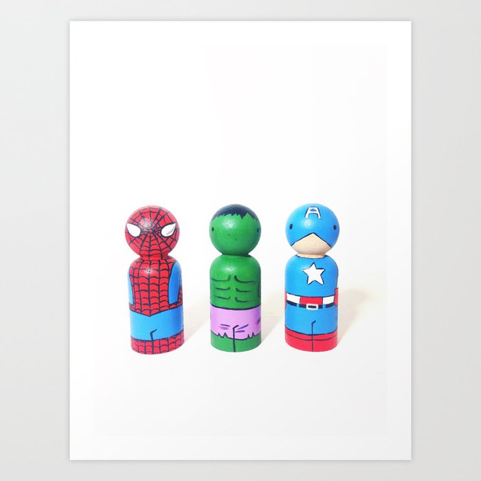 Superhero cheap peg dolls