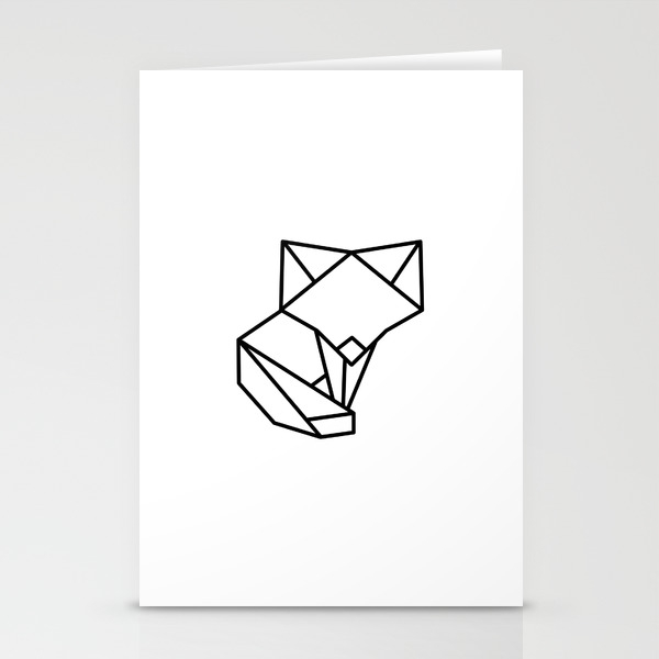 Tiny Origami Fox Stationery Cards By Pulseofart Society6