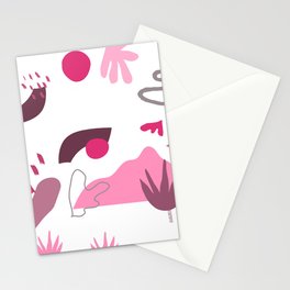 Pink Beach Vibes Matisse Inspired Stationery Card
