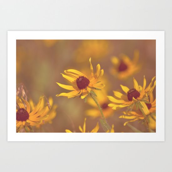 Yellow Girl Art Print
