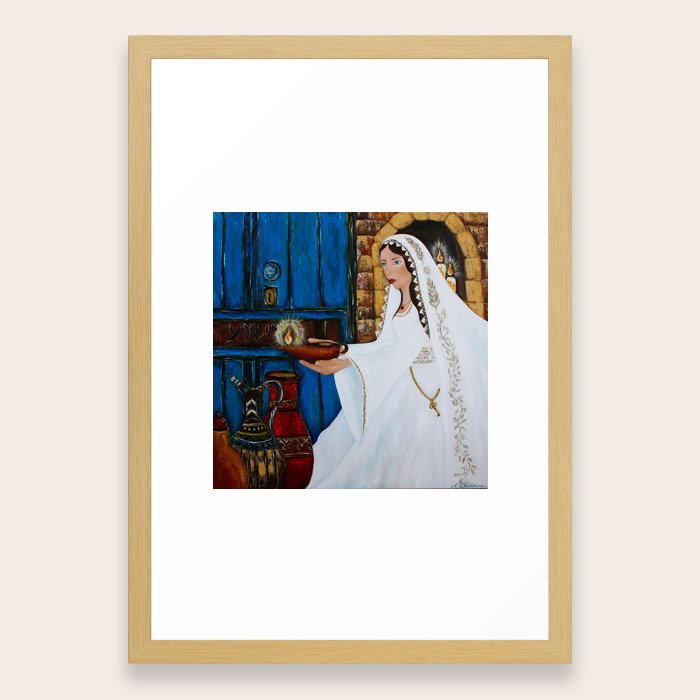 The Bride Framed Art Print By Messianicartbyangelamaecheetham