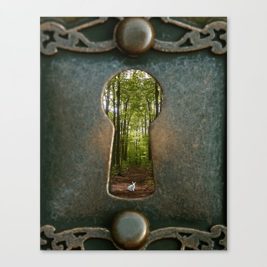 Alice in Wonderland Follow Me Canvas Print