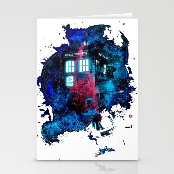 Time And Space Mist Tardis Doctor Who Stationery Cards By Anjhany