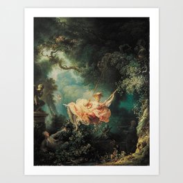 The Swing (1767) – Jean-Honoré Fragonard Art Print