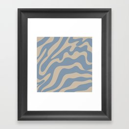 18 Abstract Liquid Swirly Shapes 220725 Valourine Digital Design Framed Art Print
