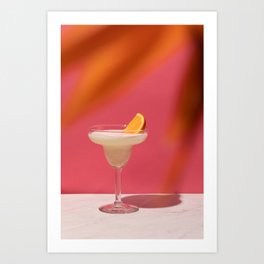Tropical Orange Margarita Drink Art Print