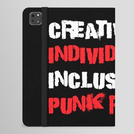 Punk Rock Culture Creativity Individuality Inclusivity iPad Folio Case