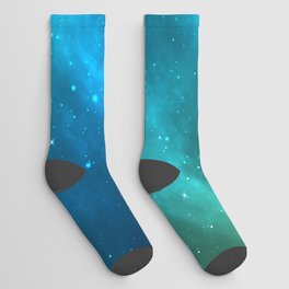 Enchanting Nebula Stardust Sky Socks