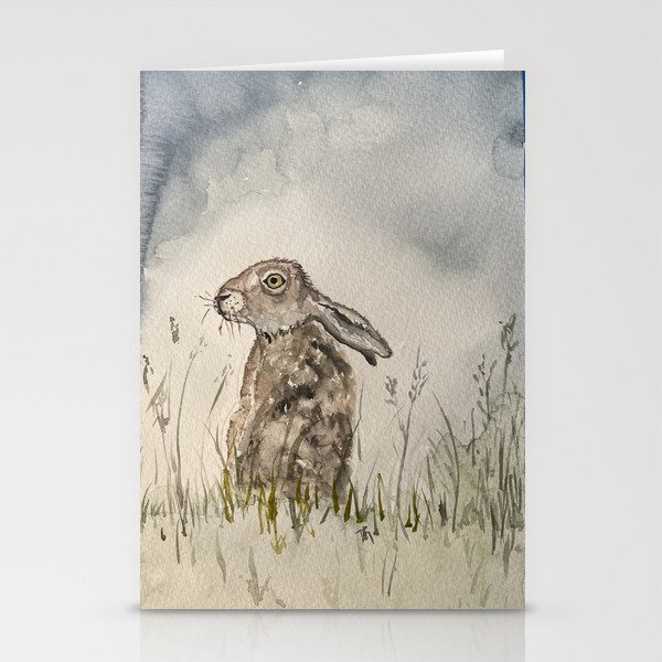 lonely rabbit  Stationery Cards