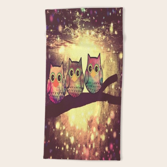 owl-246 Beach Towel