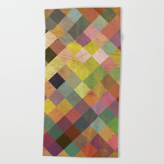 Aztec Vintage Pattern 06 Beach Towel