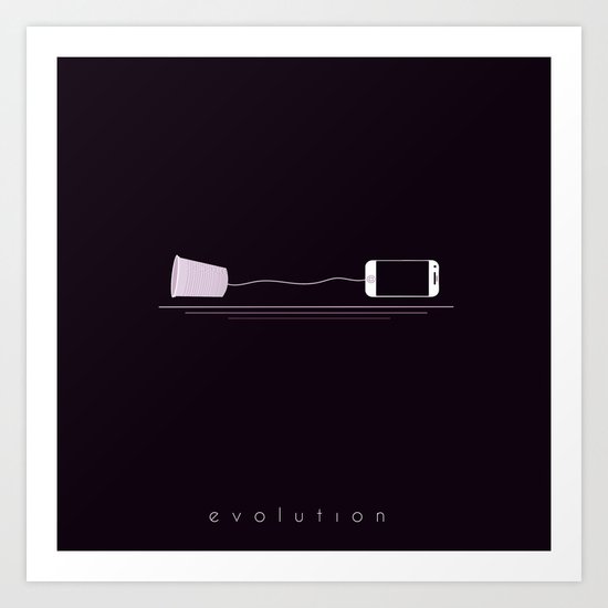 PHONE EVOLUTION Art Print